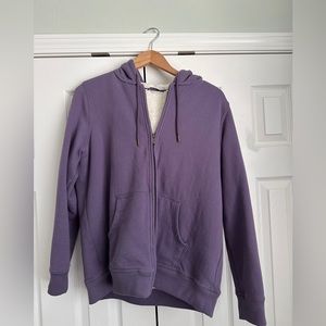 L.L Bean Zip up purple fleece jacket